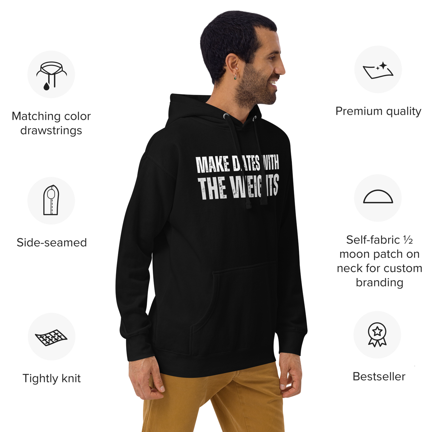 Make Dates With The Weights Hoodie